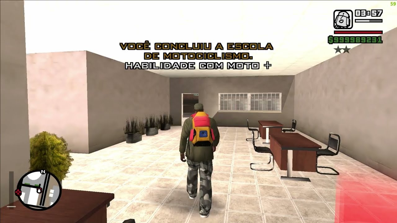 GTA SAN ANDREAS 100% - Auto Escola de Barco (54) 