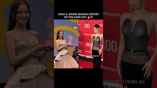 Jisoo at Canneseries festival and Jennie Time100 #dance #kpop #trending #blackpink #ytshorts #shorts