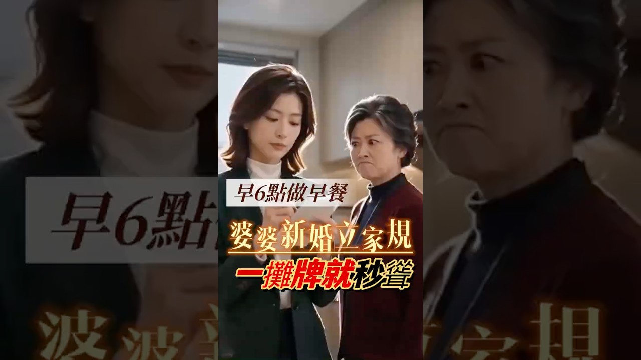 婆婆要我每早6點做早餐，我這樣做她秒聳 #家庭 #大熱門 #寫實#大熱門#劇情反轉