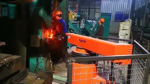bearing automation forging line, bearing rolling automation, swing arm forging manipulator.