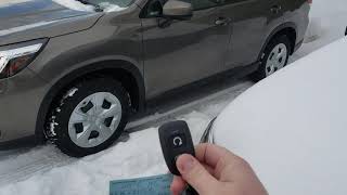 Using the Genuine Subaru Remote Starter accessory