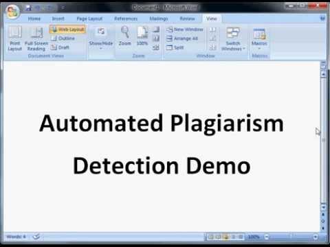 Kosbie's automated plagiarism detector demo