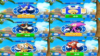 Sonic Dash Racing Game Old Version: All Characters Unlocked Shadow and Espio Fully Upgraded Gameplay