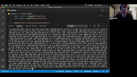 Brian Smith | Intro to Web Scraping with cheerio (JS)