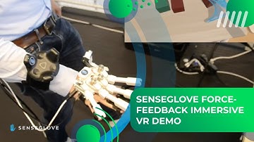 SenseGlove force-feedback immersive VR demo