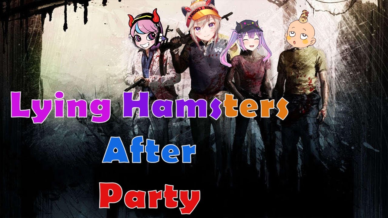 Lying Hamsters After Party playing Left 4 Dead 2, they really having fun there