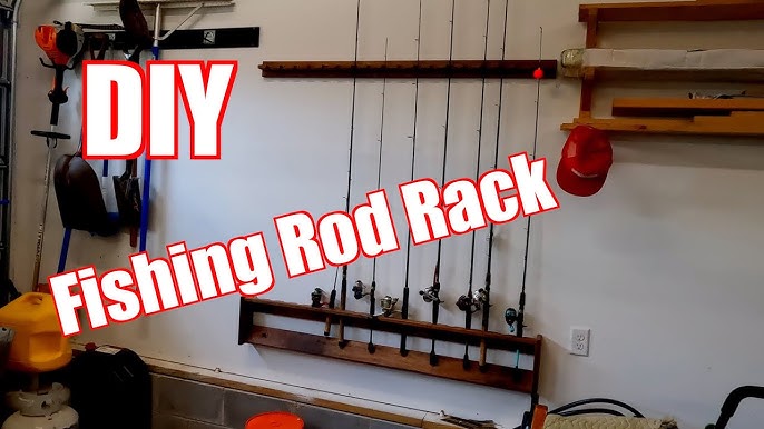 How to make a ICE FISHING Rod Rack (EASY DIY) 