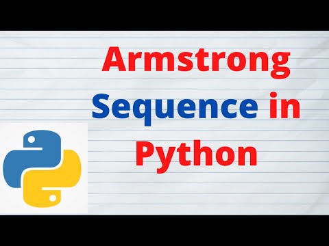 Armstrong sequence or interval between two numbers in Python | python