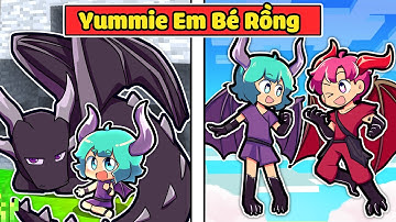 NẾU EM BÉ YUMMIE RỒNG ENDER GẶP ĐƯỢC THỦ LĨNH RỒNG HIHA TRONG MINECRAFT*YUMMIE EM BÉ RỒNG ENDER 🥰🤩