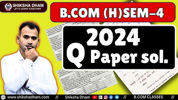 COST ACCOUNT QUESTION PAPER 2024  SOLUTION ANUJ KUMAR SINGH