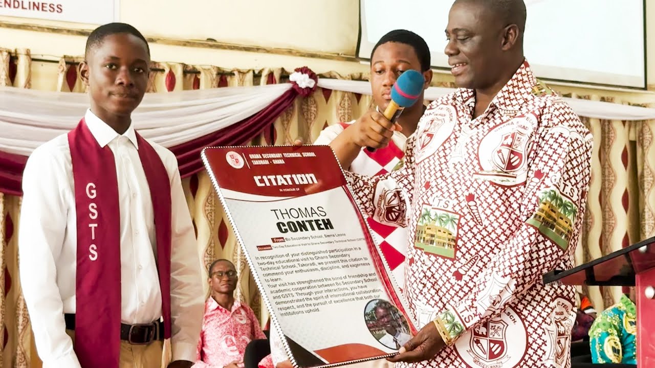 Эмоциональный уход Томаса Конте из GSTS | Студент из Сьерра-Леоне посещает Гану по программе обмена