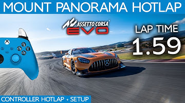 Assetto Corsa EVO Hotlap - BATHURST | Mercedes AMG GT2 | 1.59.7 | Controller