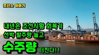 [CC한글자막]조선소 내년은 선박 발주량 늘고 수주량 터진다!!