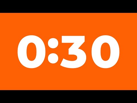 30 Second Timer Without Music | 30 Second Countdown | 30 Second Stopwatch