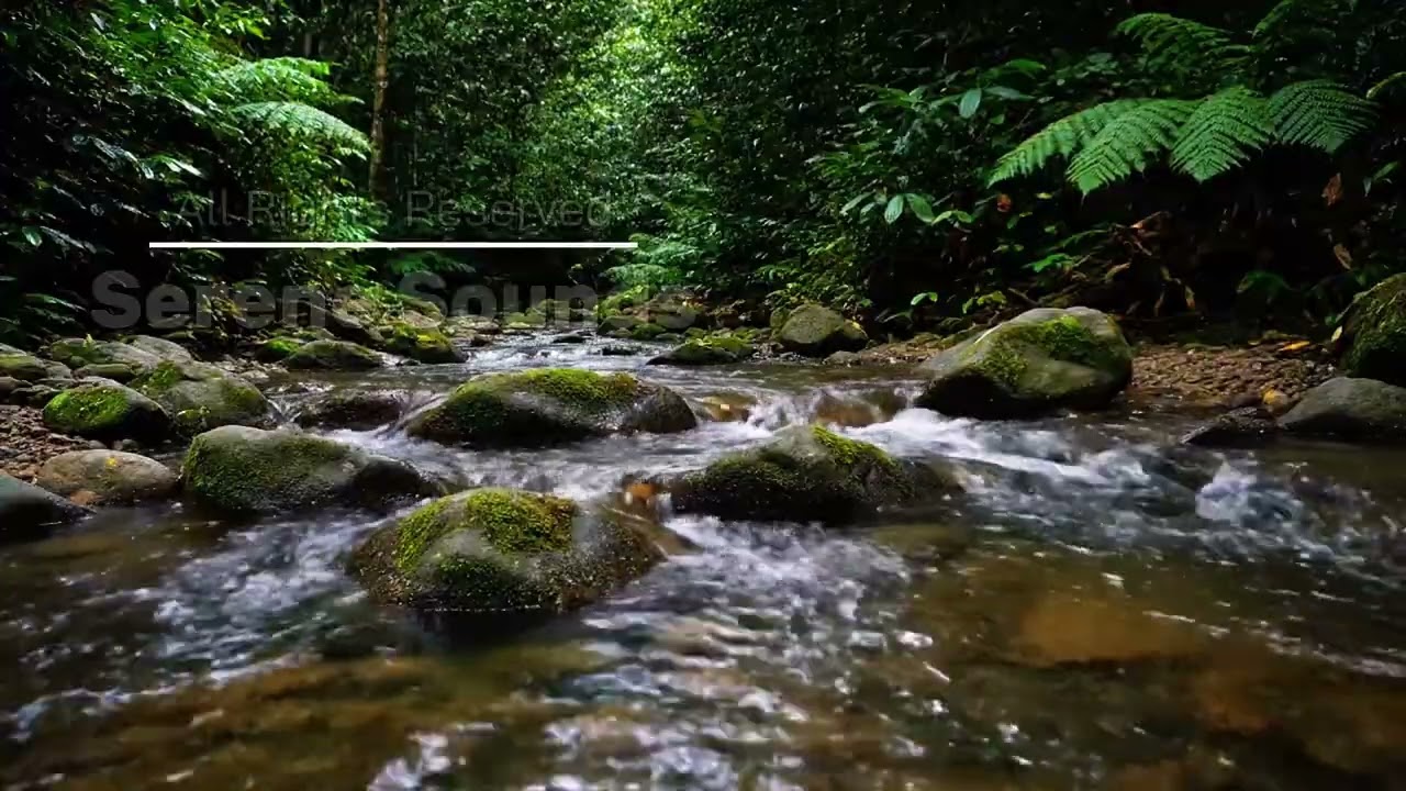 АСМР Безмятежная лесная река | Арка из натурального камня | 8-часовой релакс (4K)