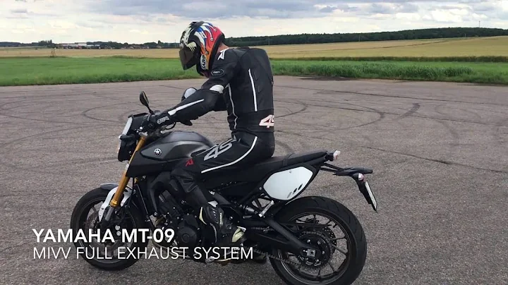 Yamaha MT-09 Mivv Full Exhaust System (without db killer) - flames