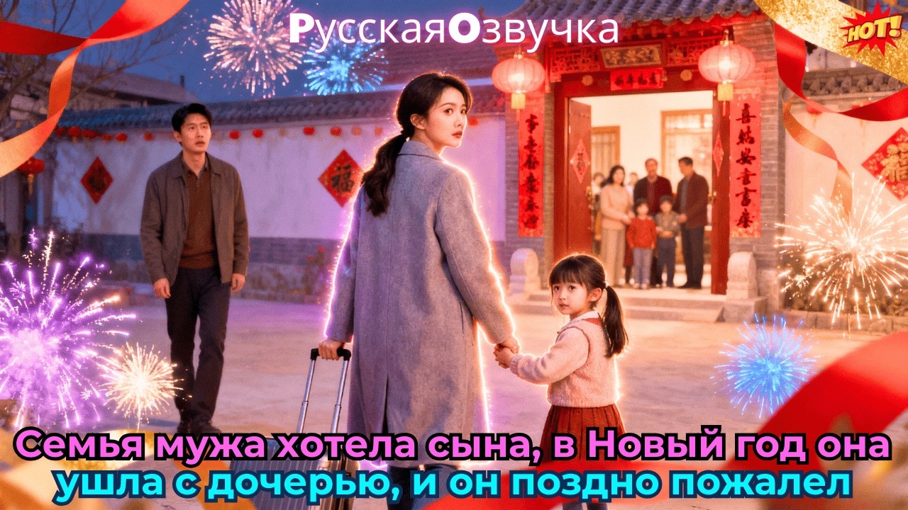 Семья мужа хотела сына, в Новый год она ушла с дочерью, и он поздно пожалел