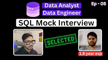 SQL Mock Interview for Data Analyst & Business Analyst | Live SQL Interview Questions and Answers #5
