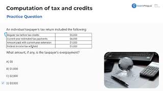 Computation of Tax and Credits - Practice Questions [CPA Prep]