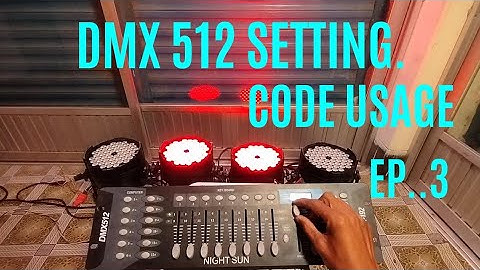 DMX 512 কন্ট্রোলার ব্যবহার করে LED পার লাইট কিভাবে চালাবেন । dmx 512 /DMX 512 running.....