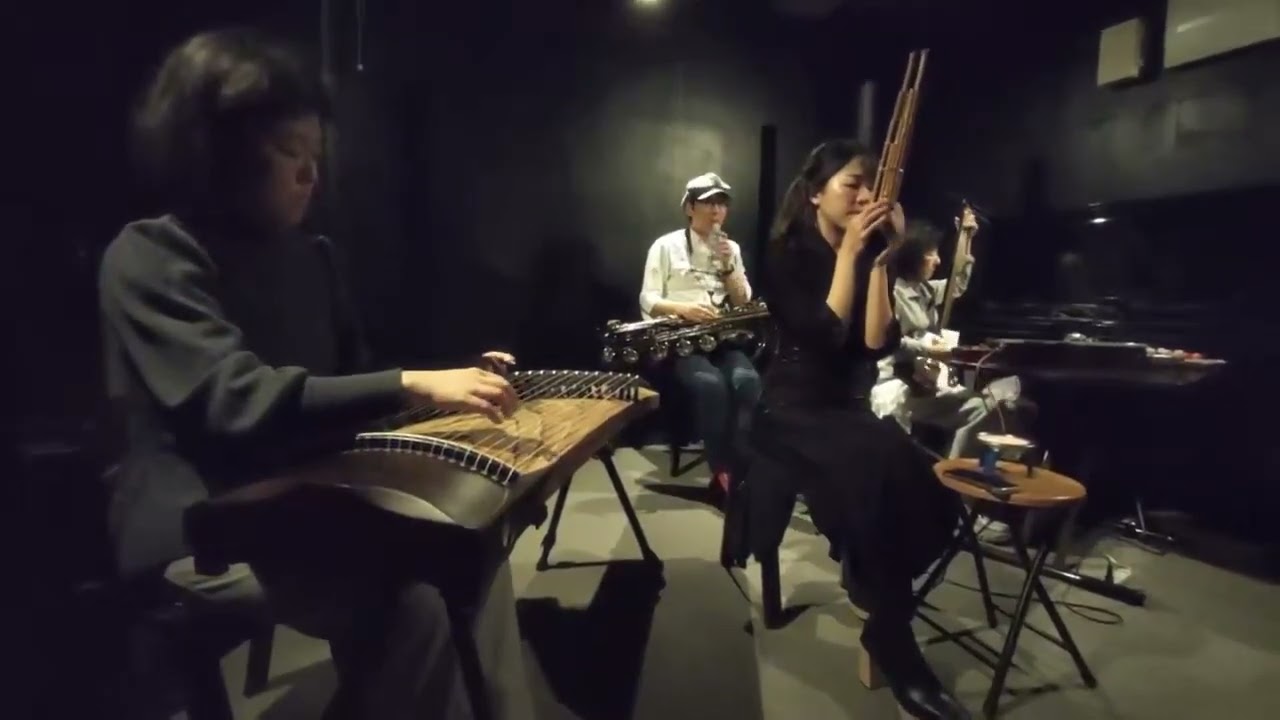 古箏・三味線・笙・サックス即興ファー - YouTube