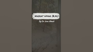 Harat Umar R.A. by Dr. Israr Ahmed