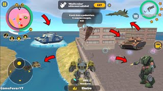 Rope Hero 3 (Shark Helicopter Fight Army Man) Shark Helicopter Fight Military - Android Gameplay HD screenshot 4