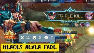 Heroes Never Fade  Zilong Perfect Gameplay  Mobile Legends  Giveaway