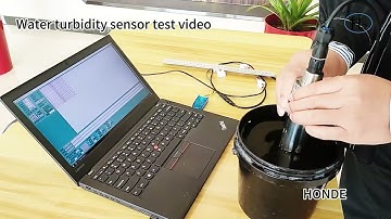 Water turbidity sensor test video