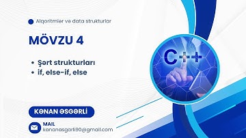 MÖVZU-04 (şərt strukturları | if | else-if | else)