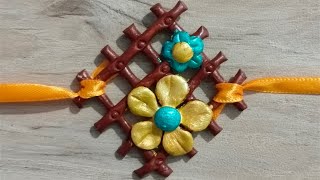 Handmade Rakhi | Easy Rakhi Ideas Using Clay | DIY Rakhi Designs