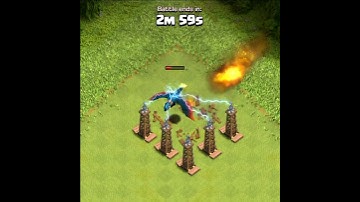 Max Dragon Vs Level 1 Hidden Teslas Formation | Clash Of Clans