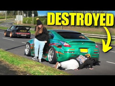 Nissan 350Z Driveshaft EXPLOSION Entering a Car Show! @AdamC3046