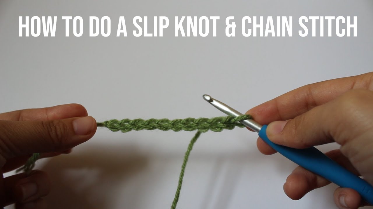 Basics ~ Beginning Crochet the Slip Knot and Chain Stitch - YouTube