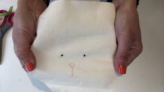 How to sew a Drawstring Bunny gift bag 🐰
