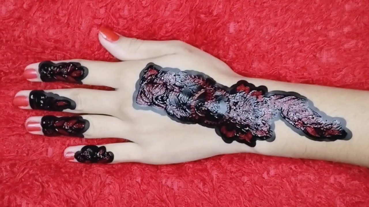 beautiful sticker mehndi design