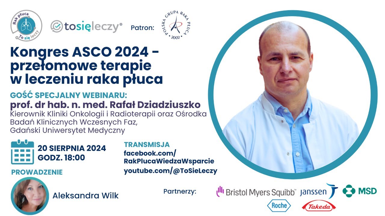 Kongres ASCO 2024 - przełomowe terapie  w leczeniu raka płuca
