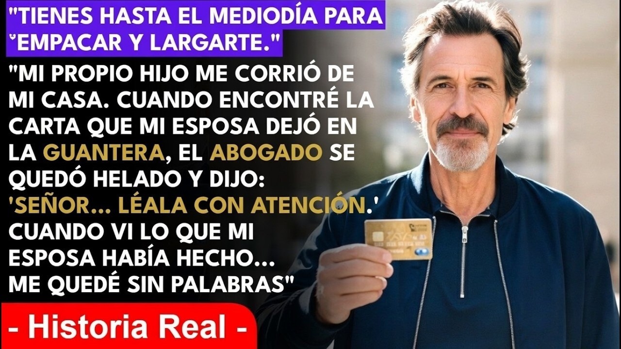 Mi hijo me dio siete palabras: "Empaca tus cosas, tienes hasta el mediodía". Sin explicación, sin disculpa, en la casa que pagué con 31 años de trabajo. Su esposa sonreía desde la puerta. Yo tenía...