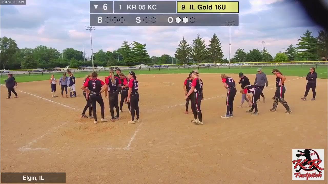 KR Fastpitch 05 KC vs IL Gold 16U (2021.07.11) YouTube