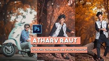 Atharv Raut Dark brown tone effect in photoshop | Atharv raut photo edtiign tutorial - by Amit editz