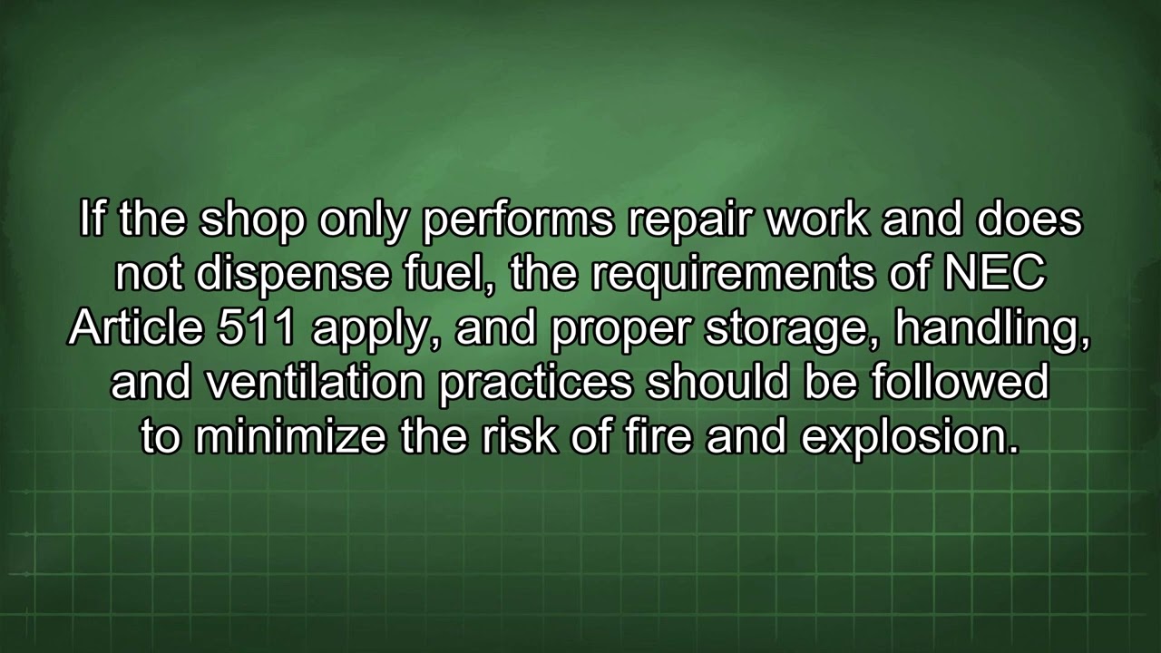 Auto Repair Shops and Class 1 Locations Explained