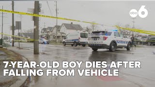 7-year-old boy dies after falling from vehicle in Columbus