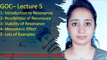 GOC- Resonance & Mesomeric Effect || CSIR-NET/GATE/IIT-JAM