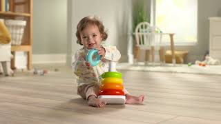 Fisher-Price Rock-A-Stack Baby Ring Stacking Toy screenshot 5