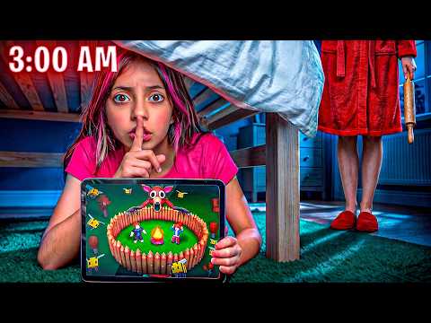 I PLAY ROBLOX BEHIND MY MOM'S BACK AT 3AM😱 | Familia Vale