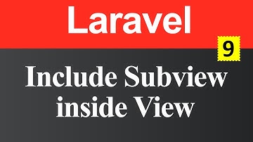 Include subview inside view in Laravel (Hindi)