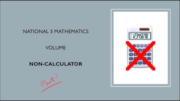 N5 Volume Non Calculator Part 1