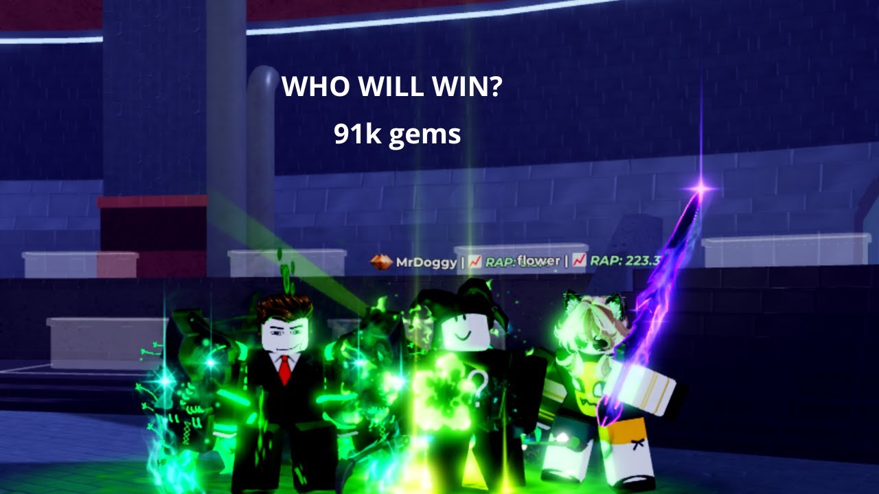 My friend 1v1v1 in death ball