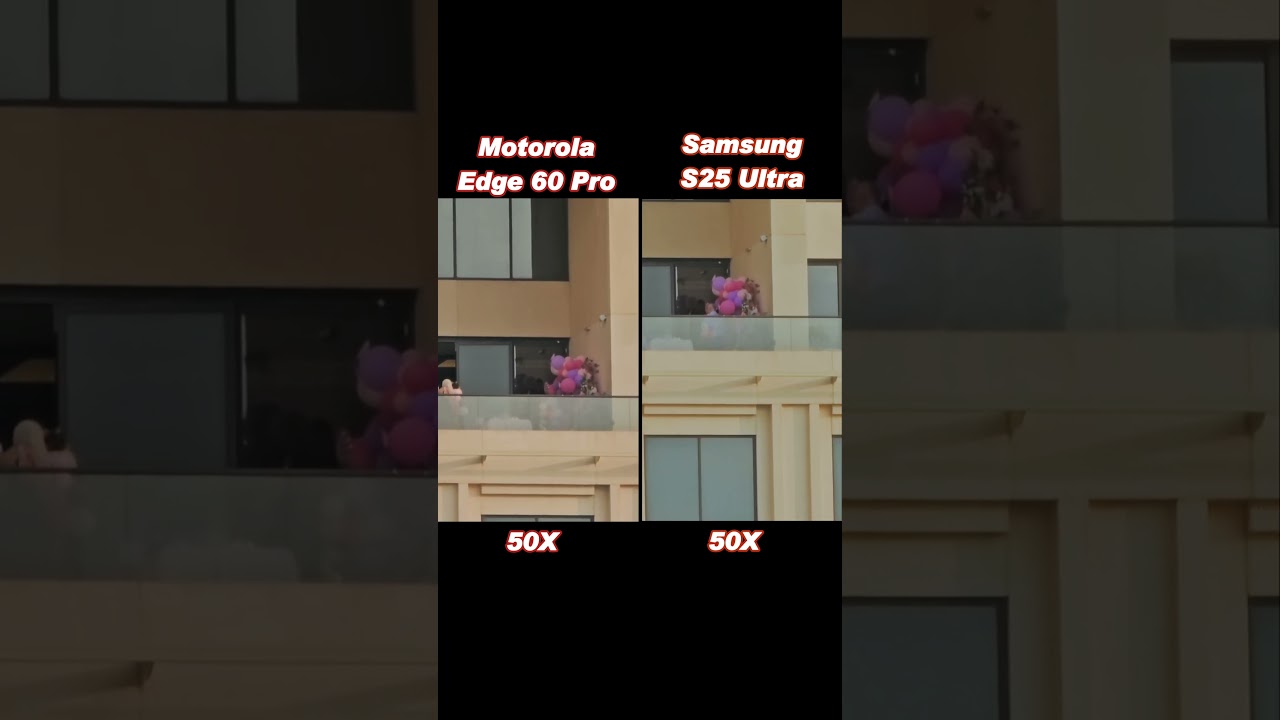 Motorola Edge 60 Pro vs Samsung S25 Ultra Zoom Test! 📸📱 #PhoneComparison #CameraTest #Shorts