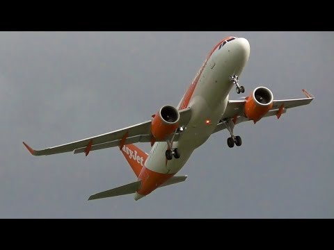 easyJet A320NEO EXTREME WINDSHEAR GO AROUND at Manchester Airport! #StormAli